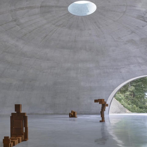 Tadao Ando completed a new space dedicated to Gormley's work